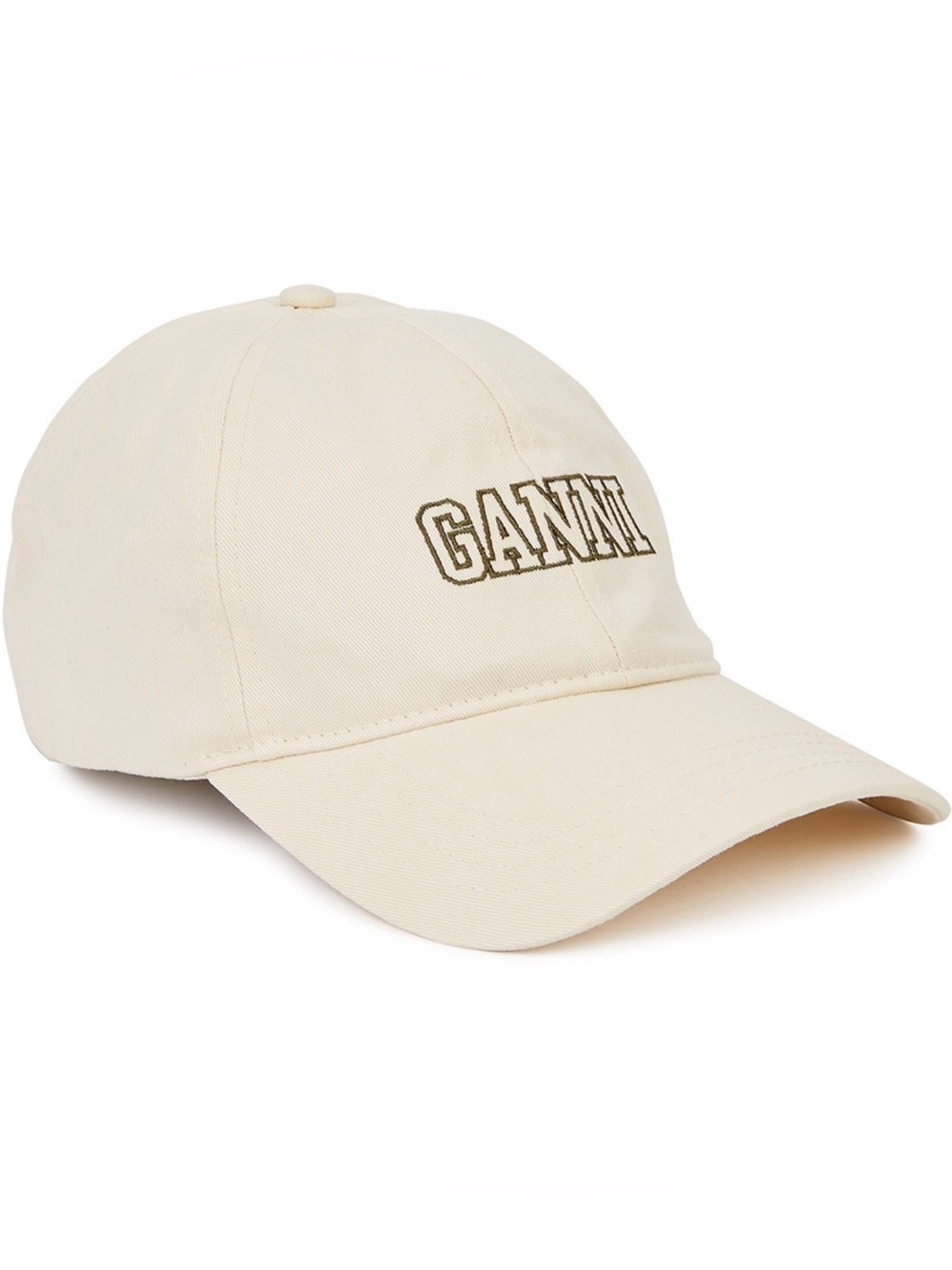 Ganni Cream Baseball Cap
